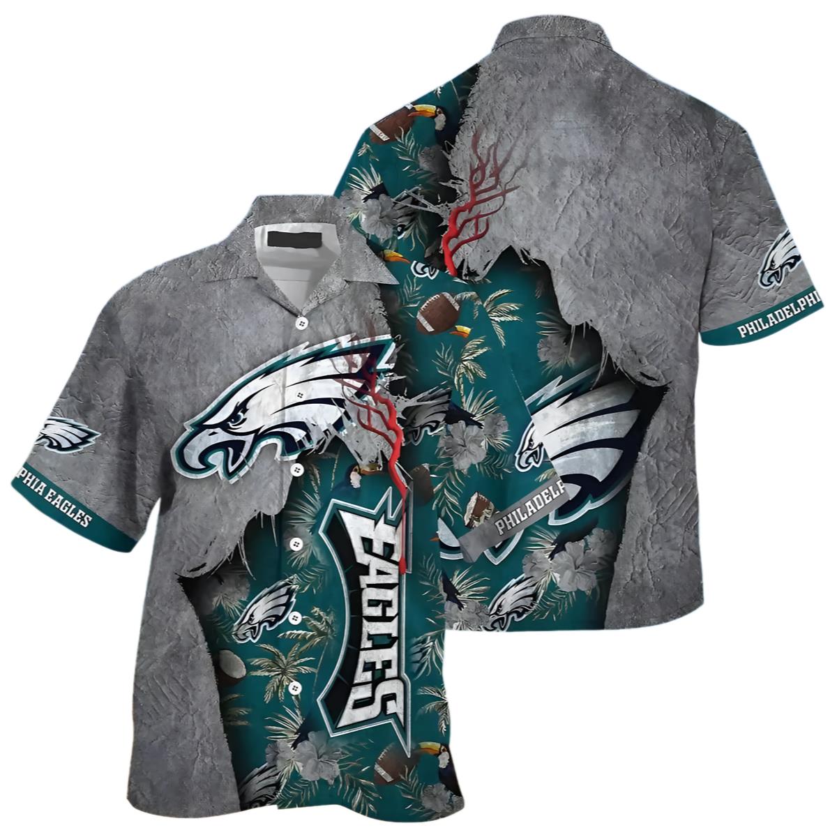 Philadelphia Eagles Hawaiian Shirt NFL 0 0