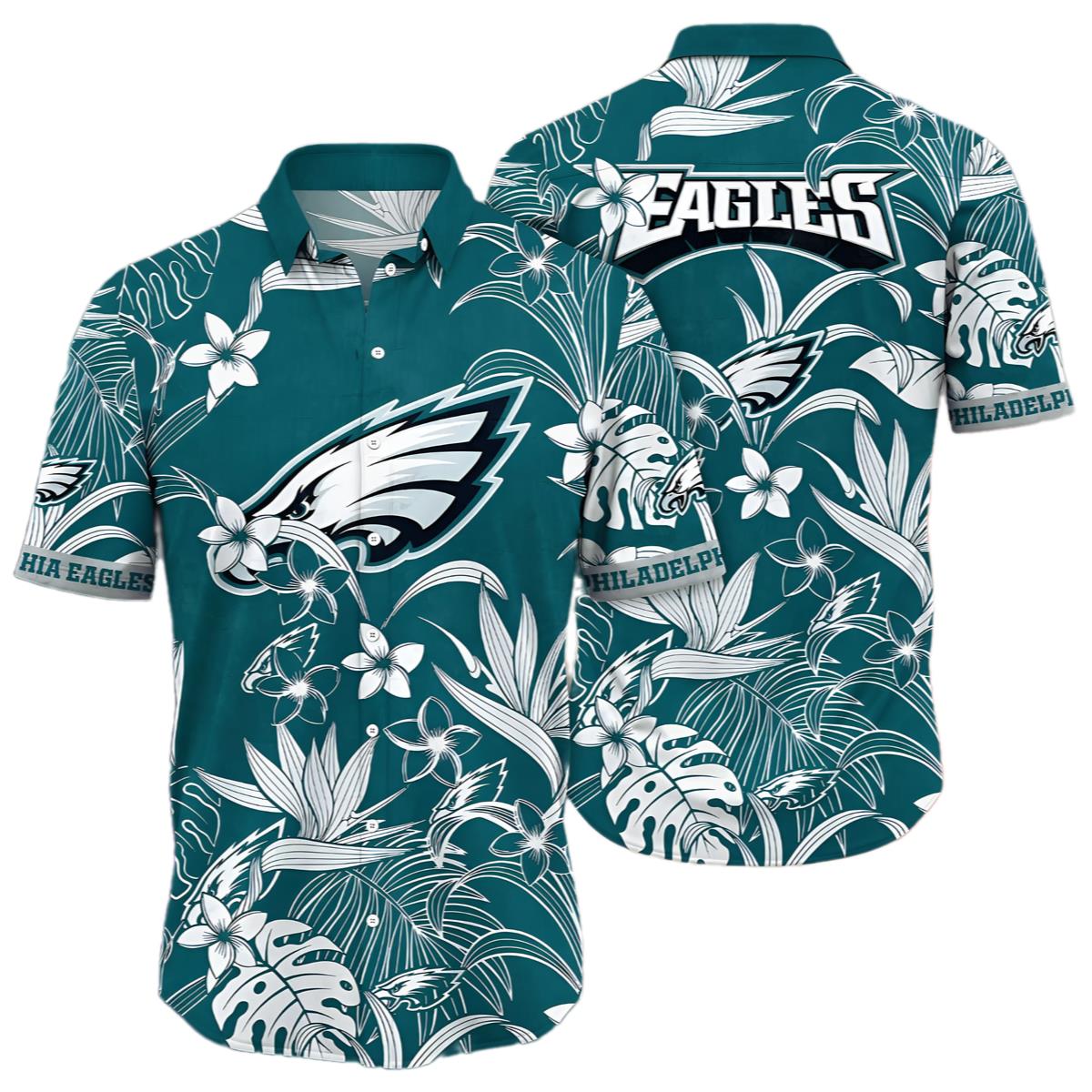 Philadelphia Eagles Hawaiian Shirt Solstice Aloha Shirt 0 0