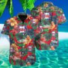 Philadelphia Phillies Hawaiian Shirt Custom Name with Floral Leaf Design 3 3