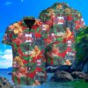 Philadelphia Phillies Hawaiian Shirt Custom Name with Floral Leaf Design 4 4