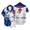 Philadelphia Phillies Hawaiian Shirt Iconic White Batsman Design 0 0