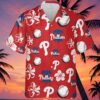 Philadelphia Phillies Hawaiian Shirt Red Floral Pattern 5 5