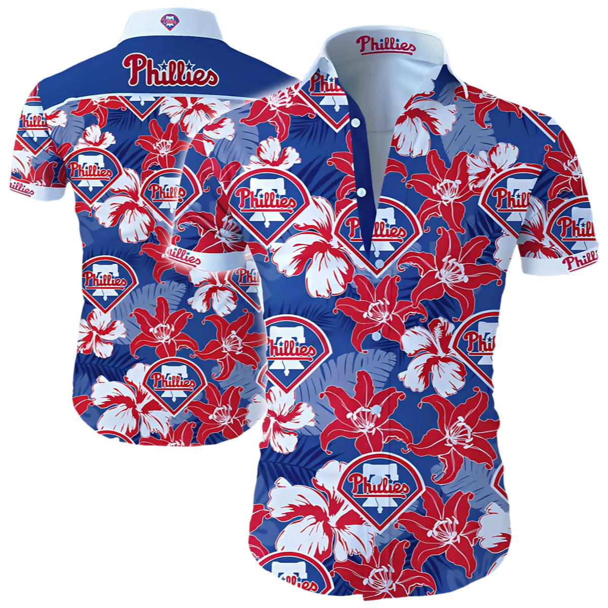 Philadelphia Phillies Hawaiian Shirt Stylish Summer Button Up for Fans 0 0