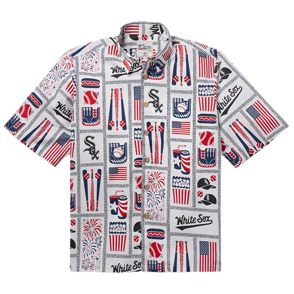 Reyn Spooner MLB Chicago Sox Americana Button Up Shirt 0 0