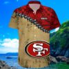 San Francisco 49ers Hawaiian Shirt Grunge Polynesian Tattoo 4 4