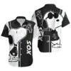 Snoopy Chicago White Sox Hawaiian Shirt Black And White 0 0