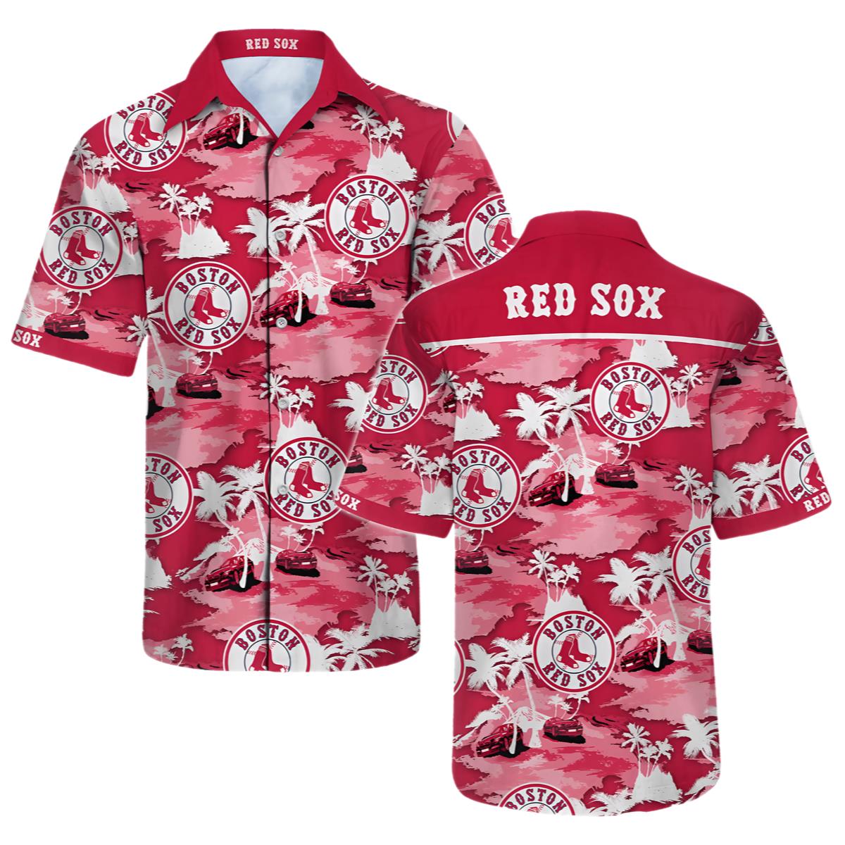 Tommy Bahama Red Sox Best Sale Hawaiian Shirt 0 0