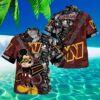 Washington Commanders Hawaiian Shirt Logo And Mickey Mouse 3 3