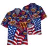 Washington Commanders Patriotic Celebration Hawaiian Shirt 0 0