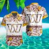 Washington Commanders Special Floral Tropical Hawaiian Shirt 3 3