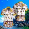 Washington Commanders Special Floral Tropical Hawaiian Shirt 4 4