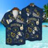 MLB Milwaukee Brewers Collage Navy Hawaiian Shirt Hawaii Shirt Hawaii Shirt