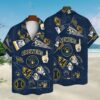 MLB Milwaukee Brewers Collage Navy Hawaiian Shirt Hawaiian Shirt Hawaiian Shirt