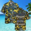 Milwaukee Brewers Hawaiian Shirt Stress Blessed and Brewers Obsessed Hawaii Shirt Hawaii Shirt